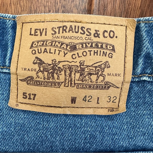 Vintage Levi’s 517 Mens Orange Tab Jeans. Made In 1996 USA. 20517-0217. … - Picture 3 of 15